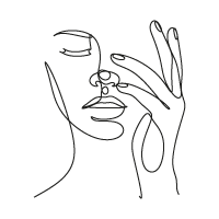 line-visage-et-main